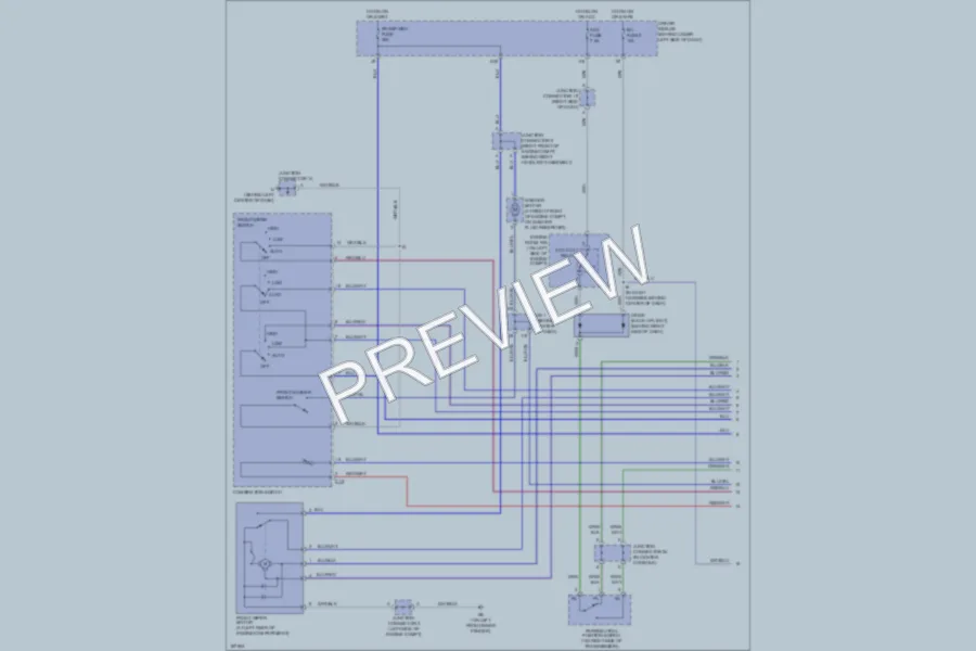 2004 Lexus GX470 Wiper Washer wiring diagram preview