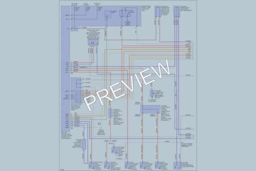 2004 Lexus IS300 Anti Theft wiring diagram preview