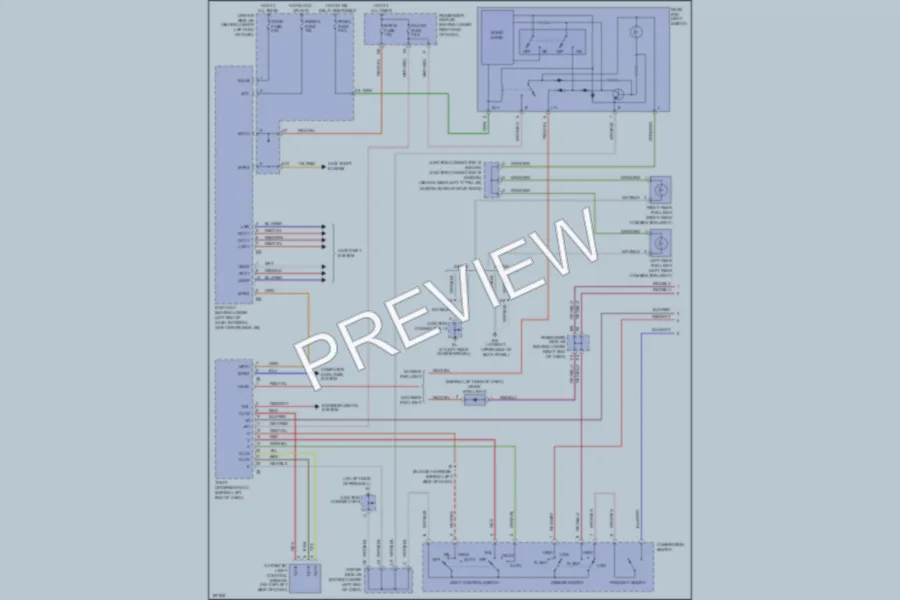 2004 Lexus IS300 Headlights wiring diagram preview