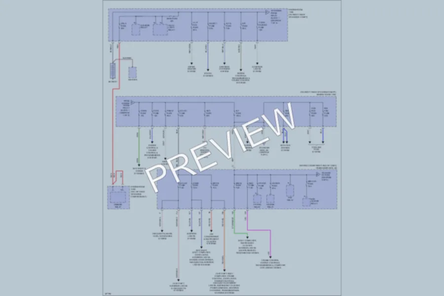 2004 Lexus IS300 Power Distribution wiring diagram preview