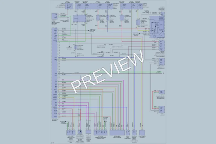 2004 Lexus LS430 Air Conditioning wiring diagram preview