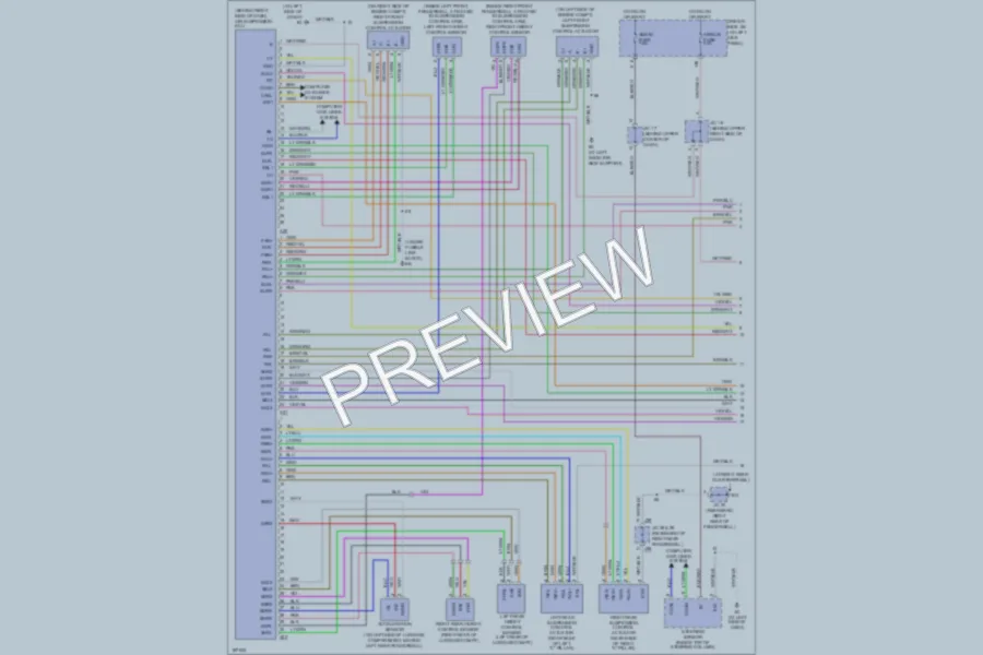2004 Lexus LS430 Electronic Suspension wiring diagram preview