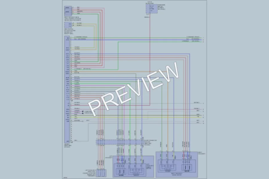 2004 Lexus LS430 Headlights wiring diagram preview