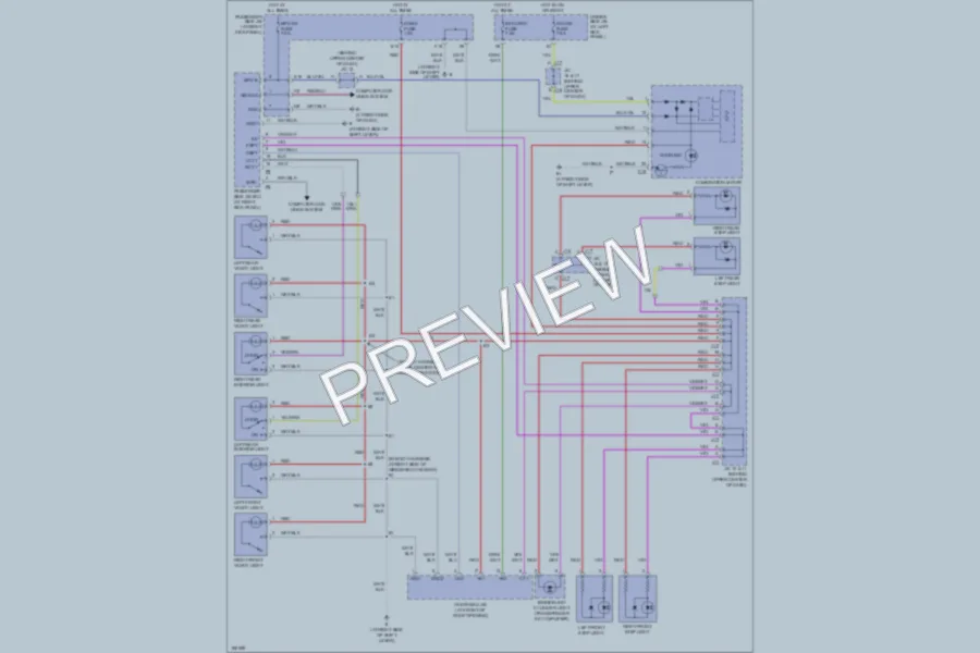 2004 Lexus LS430 Interior Lights wiring diagram preview