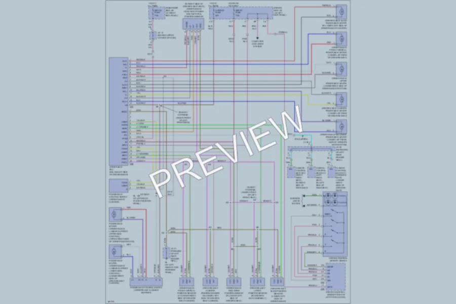 2004 Lexus LS430 Memory Systems wiring diagram preview