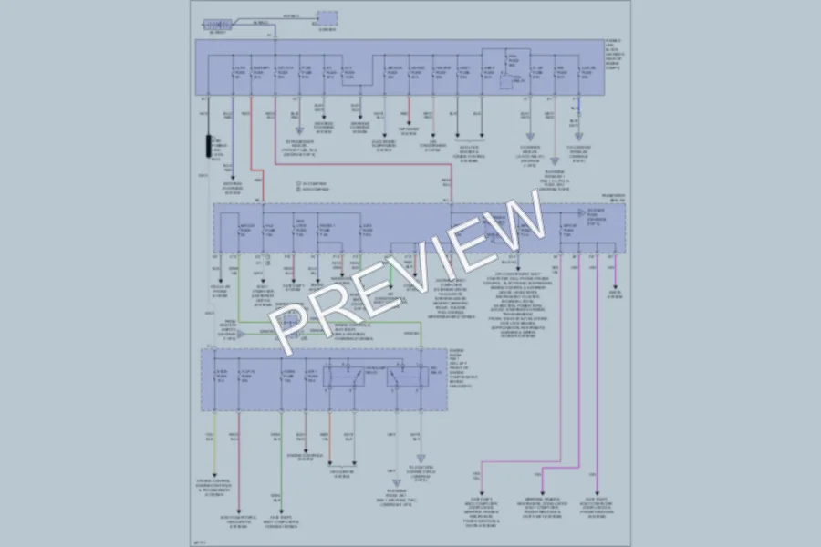 2004 Lexus LS430 Power Distribution wiring diagram preview
