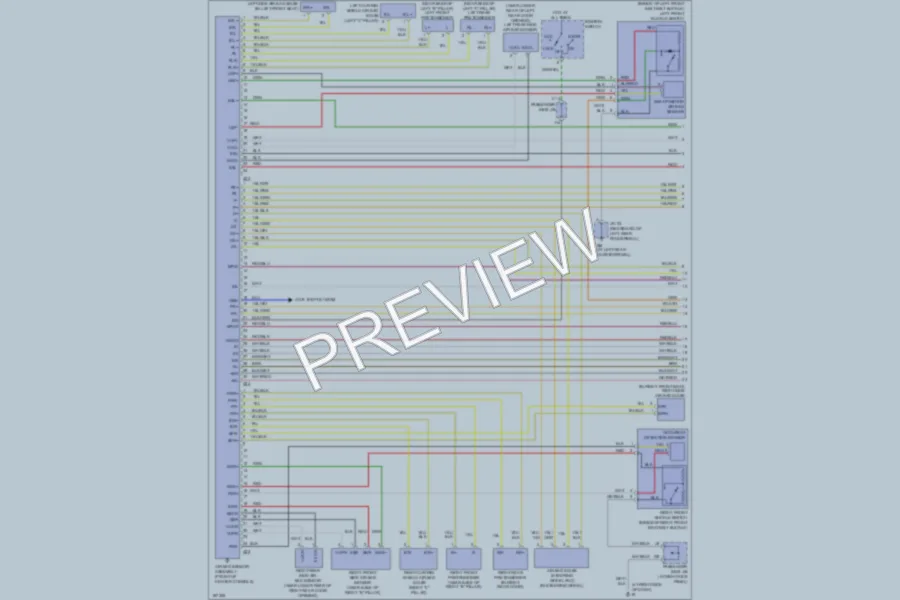 2004 Lexus LS430 Supplemental Restraints wiring diagram preview