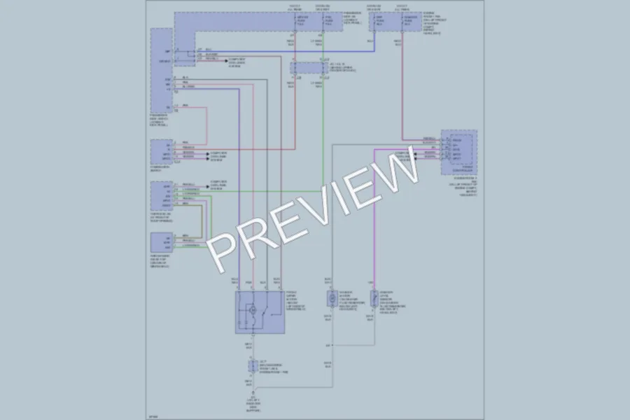 2004 Lexus LS430 Wiper Washer wiring diagram preview