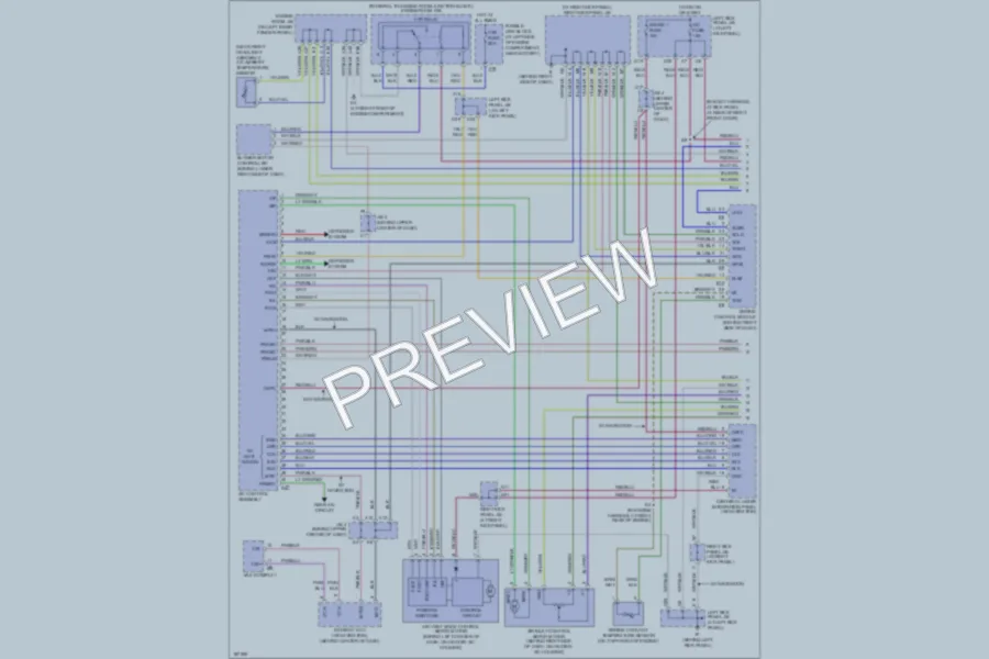 2004 Lexus LX470 Air Conditioning wiring diagram preview