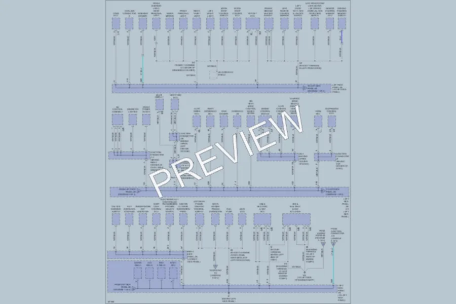 2004 Lexus LX470 Ground Distribution wiring diagram preview