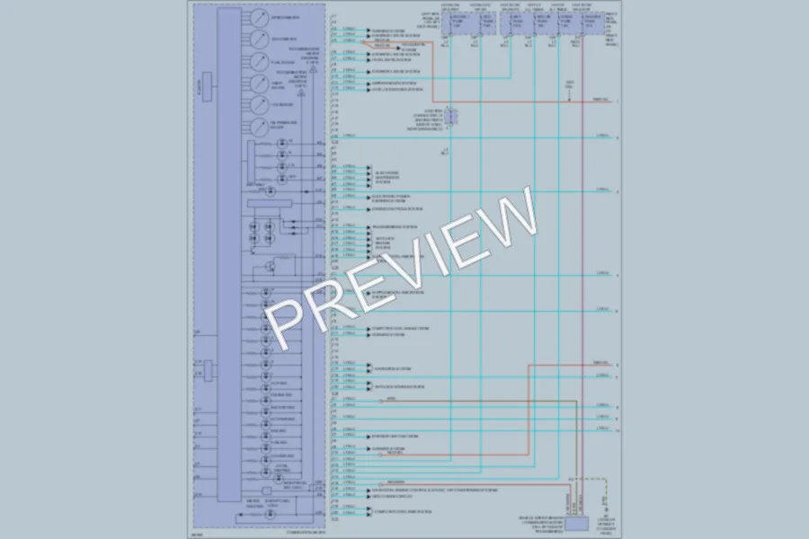 2004 Lexus LX470 Instrument Cluster wiring diagram preview