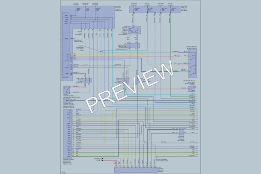 2004 Lexus LX470 Memory Systems wiring diagram preview