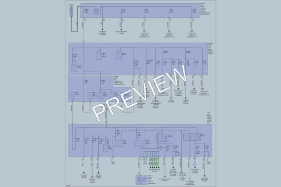 2004 Lexus LX470 Power Distribution wiring diagram preview