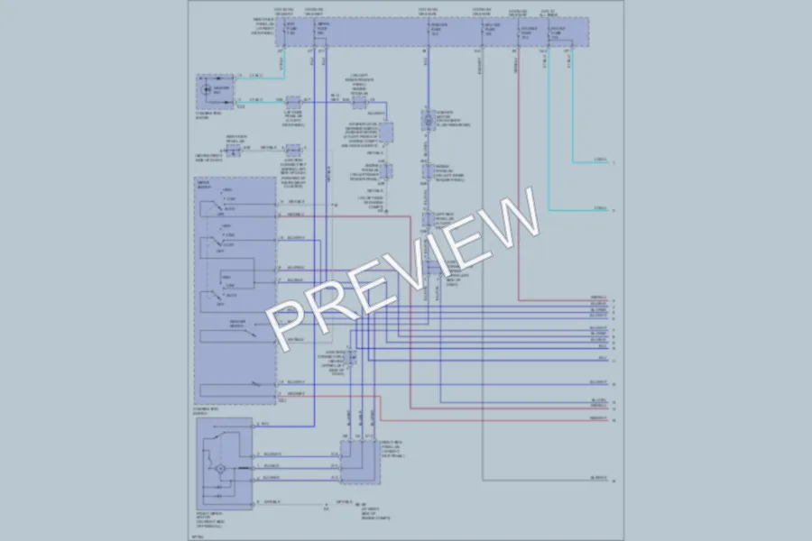 2004 Lexus LX470 Wiper Washer wiring diagram preview