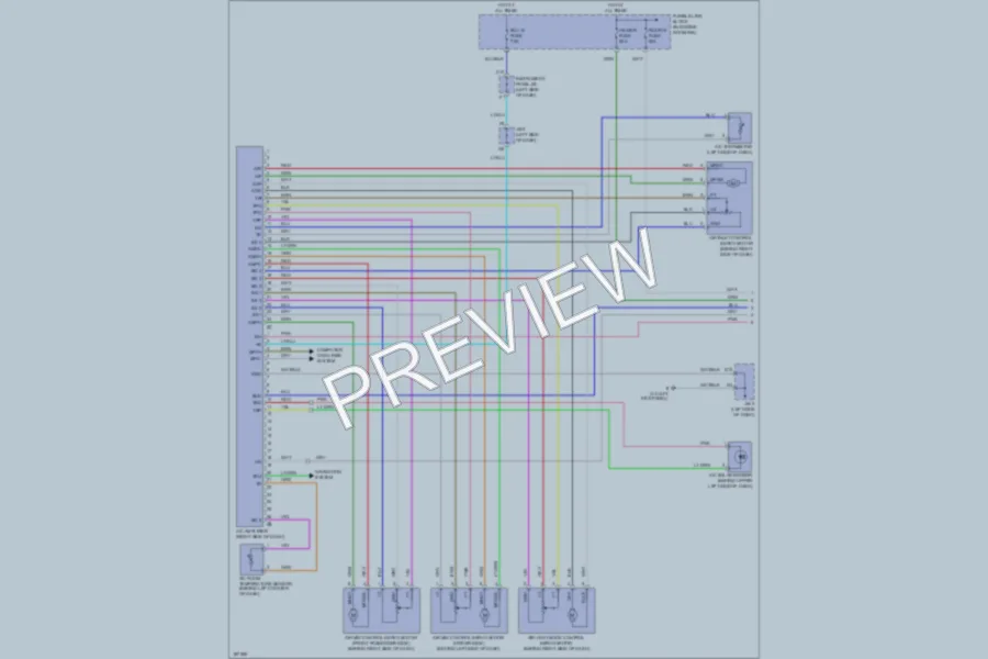 2004 Lexus RX330 Air Conditioning wiring diagram preview