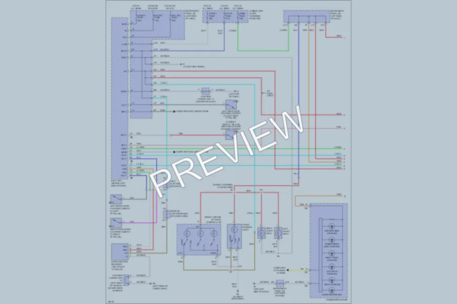 2004 Lexus RX330 Interior Lights wiring diagram preview