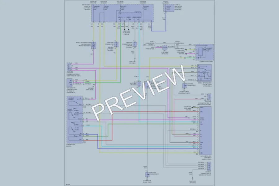 2004 Lexus RX330 Wiper Washer wiring diagram preview
