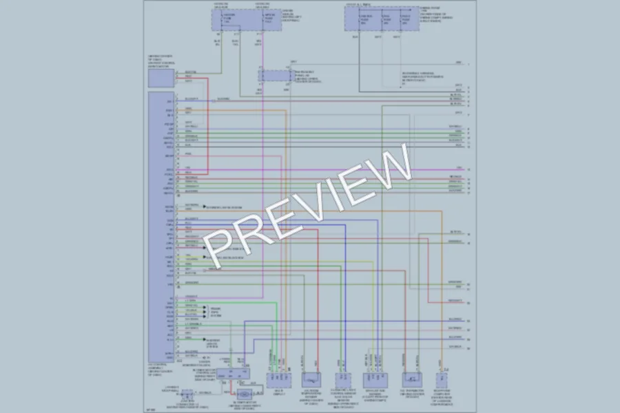 2004 Lexus SC430 Air Conditioning wiring diagram preview