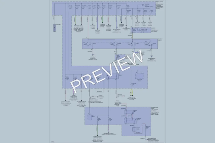 2004 Lexus SC430 Power Distribution wiring diagram preview