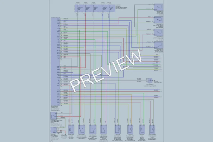 2004 Lexus SC430 Power Top Sunroof wiring diagram preview