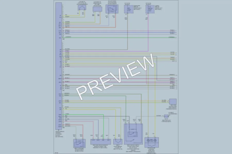 2004 Lexus SC430 Supplemental Restraints wiring diagram preview