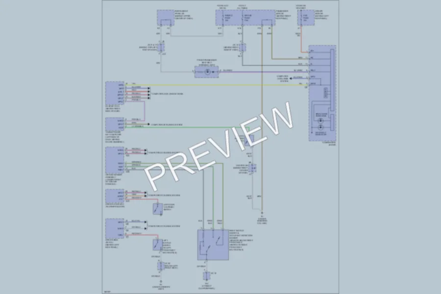 2004 Lexus SC430 Warning Systems wiring diagram preview