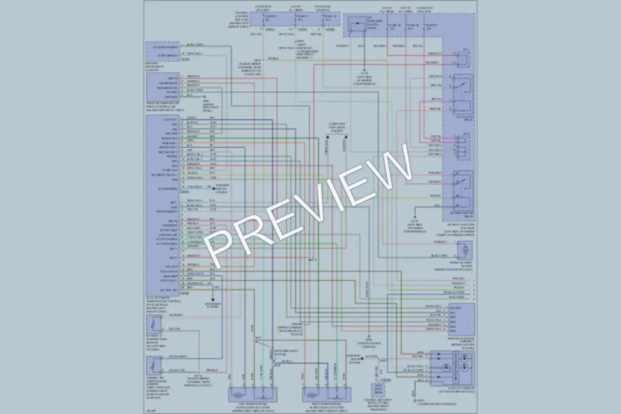 2004 Lincoln Aviator Air Conditioning wiring diagram preview