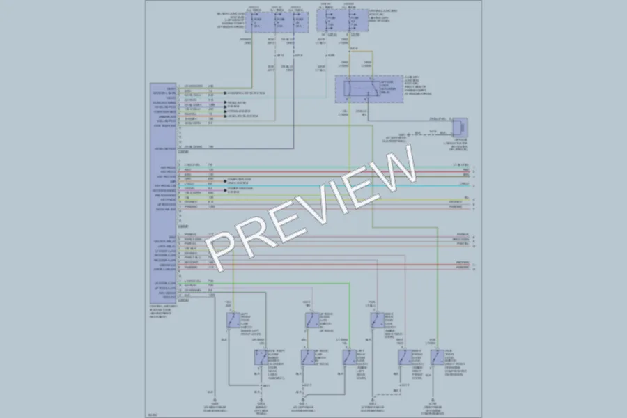 2004 Lincoln Aviator Anti Theft wiring diagram preview