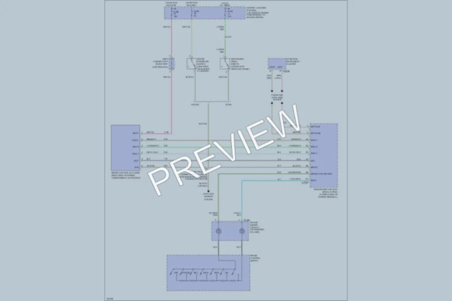 2004 Lincoln Aviator Cruise Control wiring diagram preview