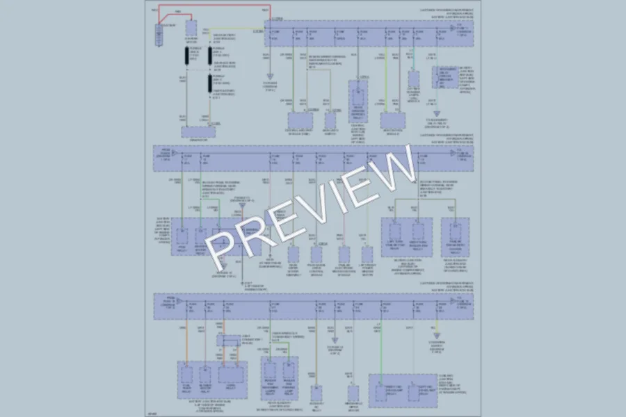 2004 Lincoln Aviator Power Distribution wiring diagram preview