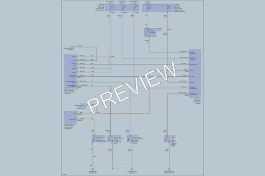 2004 Lincoln Aviator Warning Systems wiring diagram preview