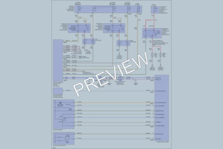 2004 Lincoln LS Headlights wiring diagram preview