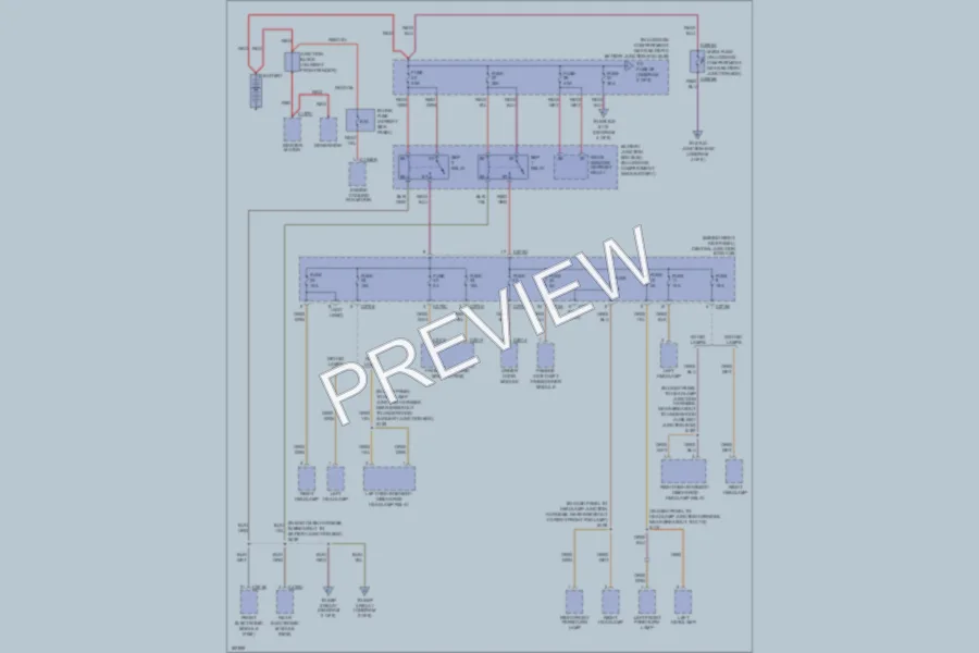 2004 Lincoln LS Power Distribution wiring diagram preview