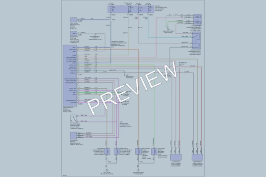 2004 Lincoln Navigator Electronic Suspension wiring diagram preview