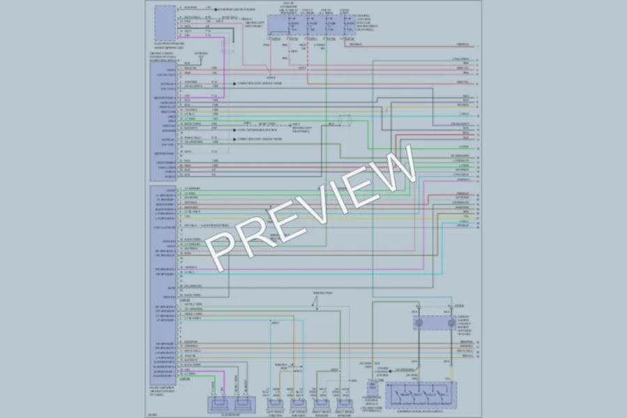 2004 Lincoln Navigator Navigation wiring diagram preview