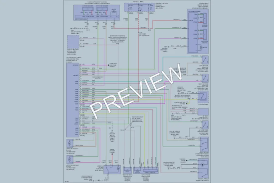 2004 Lincoln Navigator Trunk Tailgate Fuel Door wiring diagram preview