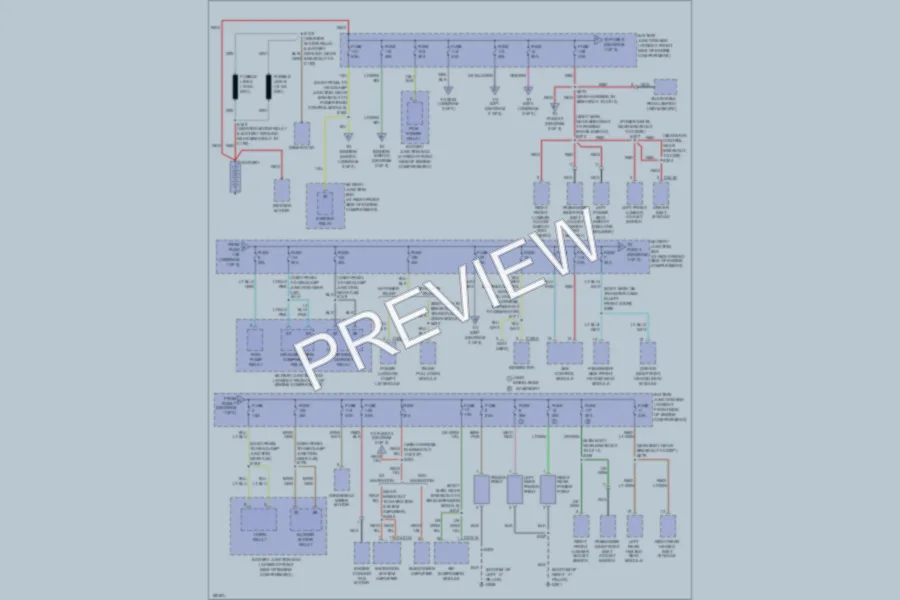 2004 Lincoln TownCar Power Distribution wiring diagram preview