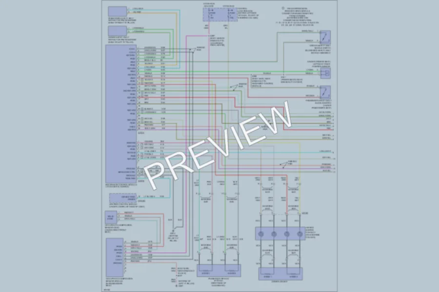 2004 Lincoln TownCar Supplemental Restraints wiring diagram preview