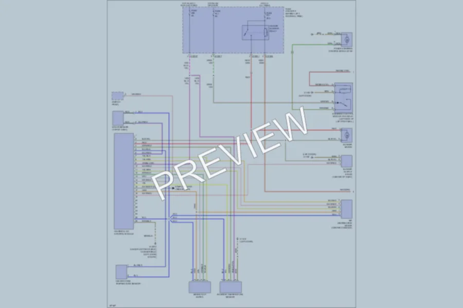 2004 MINI Cooper Air Conditioning wiring diagram preview