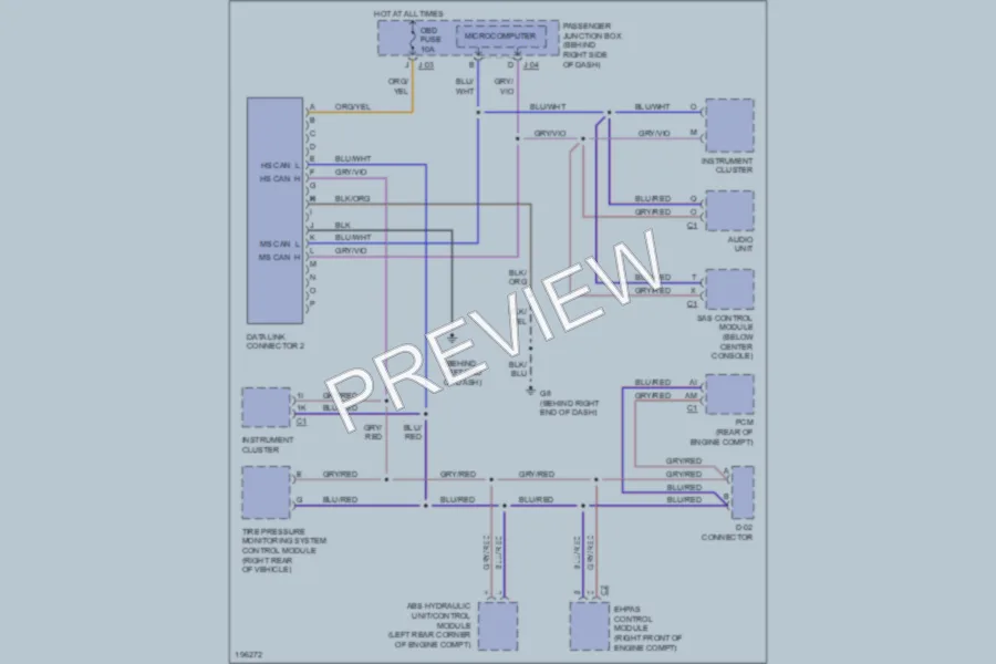 2004 Mazda 3 Computer Data Lines wiring diagram preview