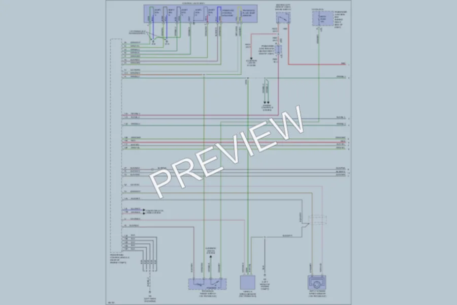 2004 Mazda 3 Transmission wiring diagram preview