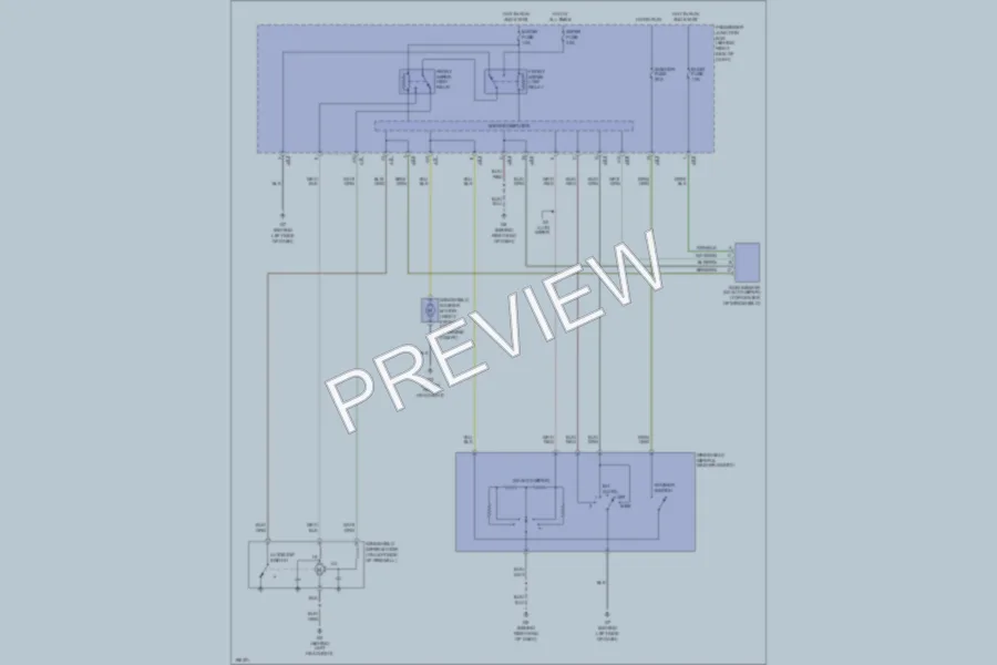 2004 Mazda 3 Wiper Washer wiring diagram preview