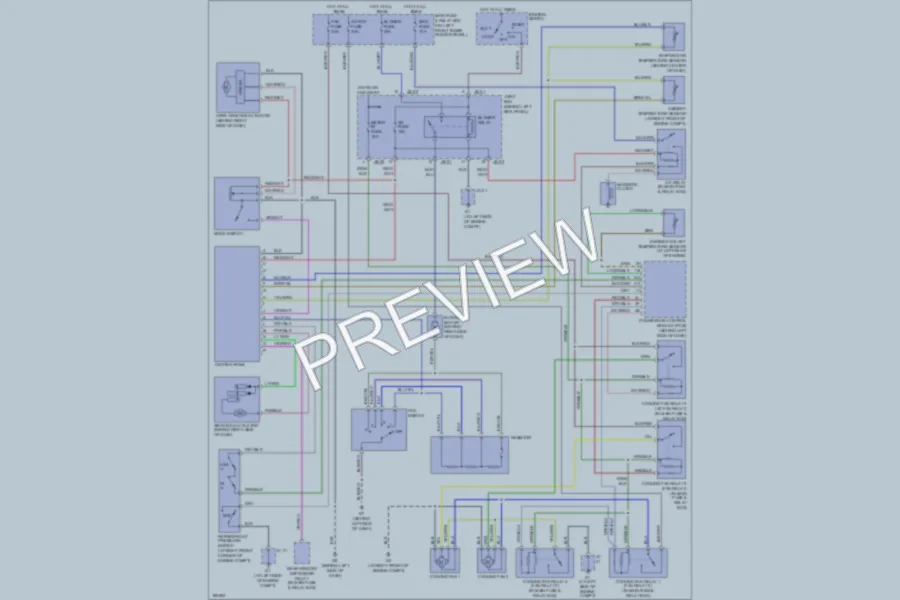 2004 Mazda 6 Air Conditioning wiring diagram preview