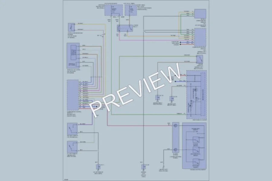 2004 Mazda 6 Cruise Control wiring diagram preview