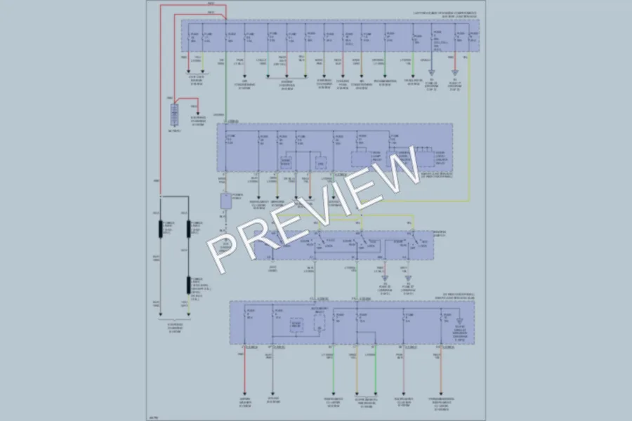 2004 Mazda B3000 Power Distribution wiring diagram preview