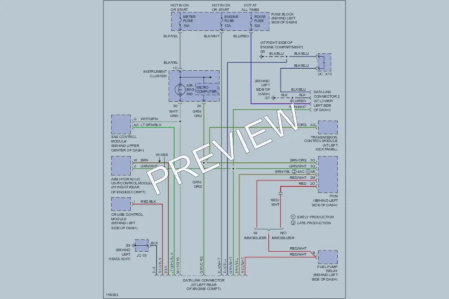 2004 Mazda Miata Computer Data Lines wiring diagram preview