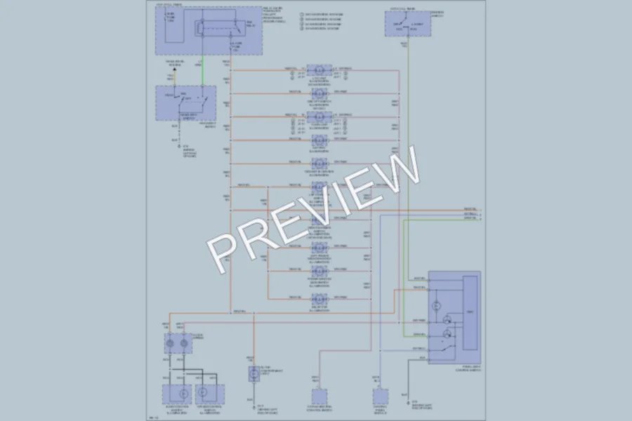 2004 Mazda RX8 Interior Lights wiring diagram preview