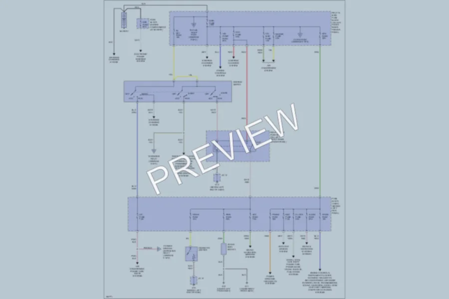 2004 Mazda RX8 Power Distribution wiring diagram preview