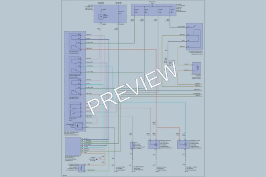 2004 Mazda Tribute Air Conditioning wiring diagram preview