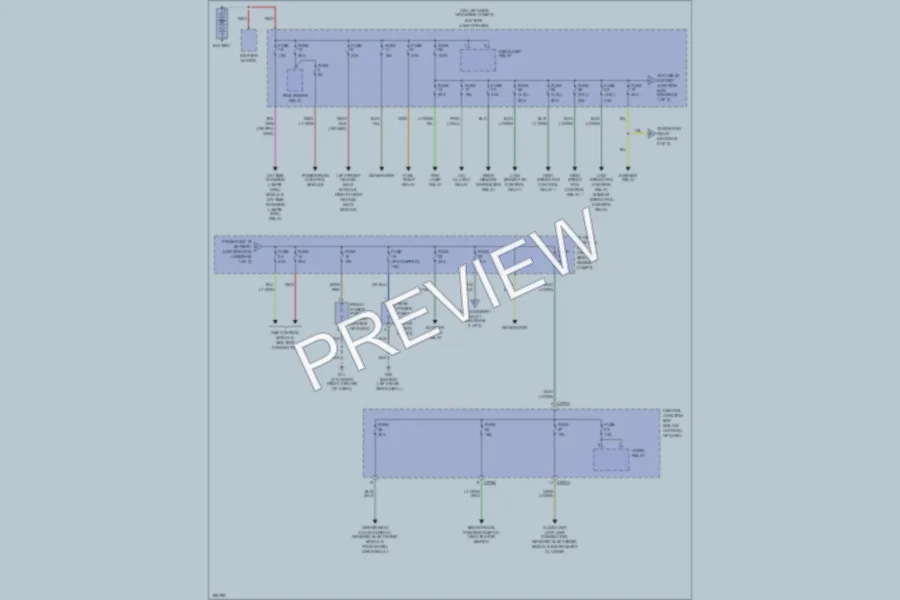 2004 Mazda Tribute Power Distribution wiring diagram preview